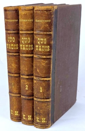 SIENKIEWICZ - QUO VADIS edition 1 of 1896.