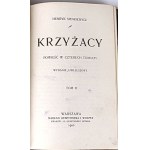 SIENKIEWICZ- KRZYŻACY t.1-4 wyd.1 z 1900r.
