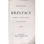 SIENKIEWICZ- KRZYŻACY t.1-4 wyd.1 z 1900r.
