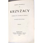 SIENKIEWICZ- KRZYŻACY t.1-4 wyd.1 z 1900r.