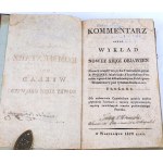 SUROWIECKI- COMMENTARY WHICH IS THE EXPLANATION OF THE NEW BOOK OF OBJECTS published 1820 Freemasonry.