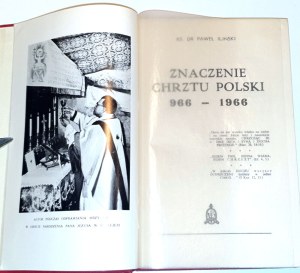 ILINSKI - THE SIGNIFICANCE OF THE CHRISTENING OF POLAND 966 - 1966