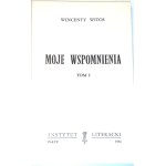 WITOS - MOJE WSPOMNIENIA t.1-3 [komplet w 3 wol.] wyd. Paryż