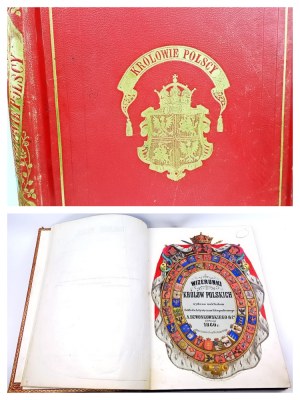 LESSER- KINGS OF POLAND images collected and drawn by Alexander ed. 1860 binding by A. Kantor