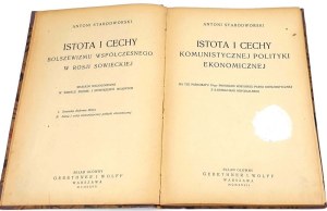 STARODWORSKI-THE ISTOTA AND FEATURES OF COMMUNIST ECONOMIC POLITICS published 1927.