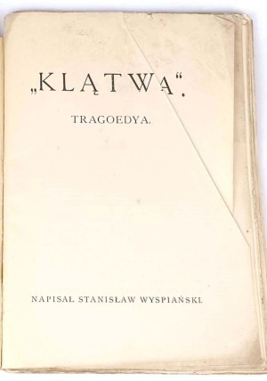 WYSPIAŃSKI - THE CURSE. Originally printed 1899