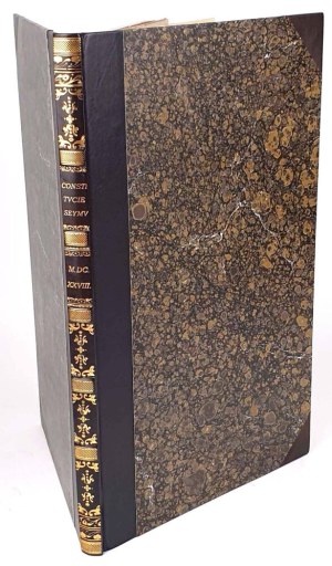 CONSTITUTION OF THE WALKING CORONNAL SEYM, in Warsaw in the Year MDCXXVIII On July 18.