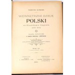 KORZON- WEWNETRZNE DZIEJE POLSKI ZA ST. AUGUSTA wyd. 1897r. t. I-VI [komplet] półskórek