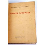 IŁŁAKOWICZÓWNA- SŁOWNIK LITEWSKI Poezje 1936 Autograf Autorki