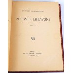 IŁŁAKOWICZÓWNA- SŁOWNIK LITEWSKI Poezje 1936 Autograf Autorki