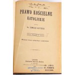 RITTNER- PRAWO KOŚCIELNE I KATOLICKIE T. 1-2. Lwów 1907