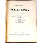 BOCCACCIO- DEKAMERON wyd. 1930r. ilustracje MAJI BEREZOWSKIEJ