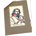 [STRYJEŃSKA ZOFIA]. PANTEON POLSKI. Wg rys. Z. Stryjeńskiej. Druk „Sérigraphie”. T. Wallich. Paryż 1954