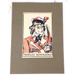 [STRYJEŃSKA ZOFIA]. PANTEON POLSKI. Wg rys. Z. Stryjeńskiej. Druk „Sérigraphie”. T. Wallich. Paryż 1954