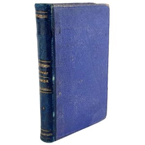 ZALESKI- POEZYE t.1 wyd. 1877r., półskórek z epoki