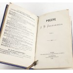 ZALESKI- POEZYE t.1 wyd. 1877r., półskórek z epoki
