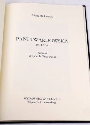 [GRABOWSKI Wojciech] MICKIEWICZ- PANI TWARDOWSKA Ballad