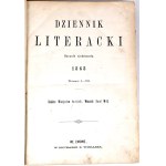 ŁOZIŃSKI - DZIENNIK LITERACKI 1868, pierwodruki Asnyka, Krasińskiego i Kraszewskiego