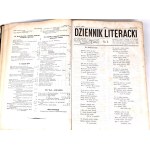ŁOZIŃSKI - DZIENNIK LITERACKI 1868, pierwodruki Asnyka, Krasińskiego i Kraszewskiego