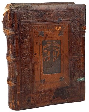 [RENAISSANCE BINDING WITH IMAGES OF THE HABSBURGS AND THE JAGIELLONIANS] NOVOPOLIS - APOLOGIA ALBERTI NOVICAMPIANI. Cracow 1559