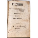 [PIERWSZY SŁOWNIK WYRAZÓW OBCYCH] AMSZEJEWICZ- DYKCJONARZ ZAWIERAJĄCY: WYRAZY I WYRAŻENIA Z OBCYCH JĘZYKÓW POLSKIEMU PRZYSWOJONY 1859
