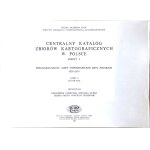 CENTRALNY KATALOG ZBIORÓW KARTOGRAFICZNYCH W POLSCE ZESZYT 5 CZ. 1-2 [komplet]