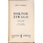 PASTERNAK - DOKTOR ŻIWAGO wyd.1 Paryż 1959