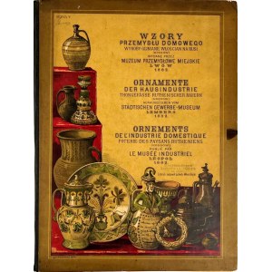 WZORY PRZEMYSŁU DOMOWEGO : WYROBY GLINIANE WŁOSCIAN NA RUSI (NACZYNIA Z KOSSOWA) wyd. 1882