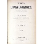 KONDRATOWICZ [SYROKOMLA]- POEZYE 10 wol. [komplet] 1872