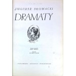 SŁOWACKI - DRAMATY ilustr. Szancer 1952r., luksusowa skóra