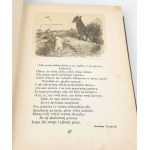 LA FONTAINE- BAJKI, il. Grandeville, luksusowa oprawa skórzana