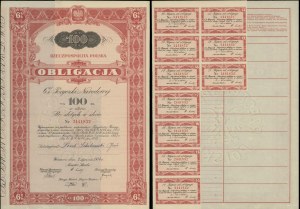 Republic of Poland (1918-1939), set of 2 bonds of the 6% National Loan, 2.01.1934