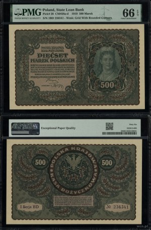 Poland, 500 Polish marks, 23.08.1919
