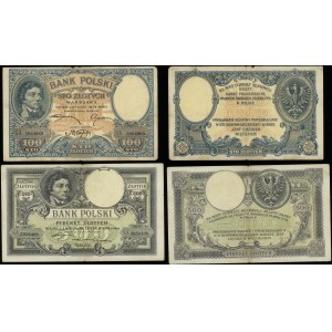 Polska, zestaw: 100 oraz 500 złotych, 28.02.1919