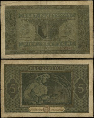 Poland, 5 zloty, 25.10.1926