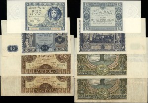Poland, set of 4 banknotes, 1930-1936