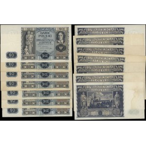 Polska, zestaw: 7 x 20 złotych, 11.11.1936