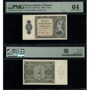 Polska, 1 złoty, 1.10.1938