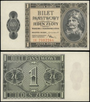 Poland, 1 zloty, 1.10.1938