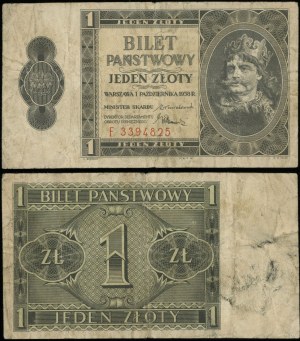 Poland, 1 zloty, 1.10.1938
