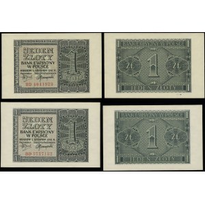 Polska, zestaw: 2 x 1 złoty, 1.08.1941