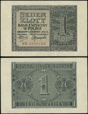 Poland, 1 zloty, 1.08.1941