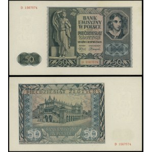 Polska, 50 złotych, 1.08.1941, D