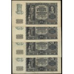 Polska, zestaw 9 banknotów, 1.03.1940