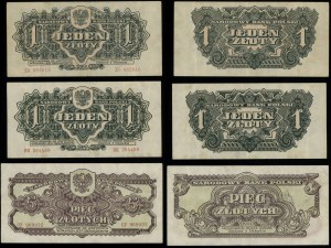 Poland, set of 3 banknotes (in the OBVIOUS clause), 1944