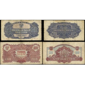 Polska, zestaw: 50 i 100 złotych, 1944