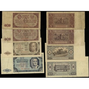 Polska, zestaw 4 banknotów, 1.07.1948