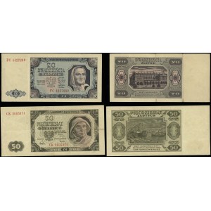 Polska, zestaw: 20 i 50 złotych, 1.07.1948