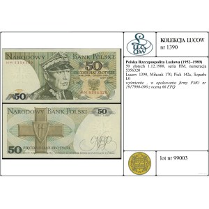 Polska, 50 złotych, 1.12.1988