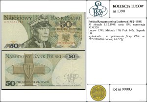 Poland, 50 zloty, 1.12.1988